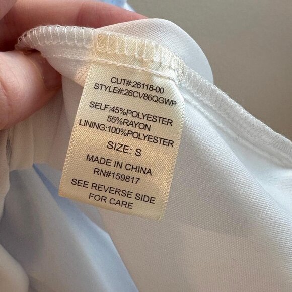 Altar'd State Blue and White Tie Back Short Dress Small - Picture 6 of 8